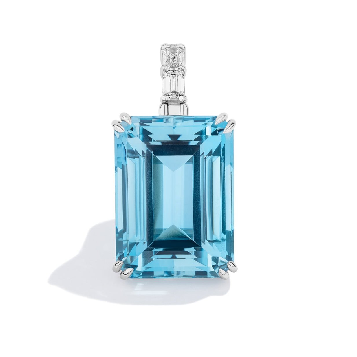 Brazilian Aquamarine Trinity Pendant