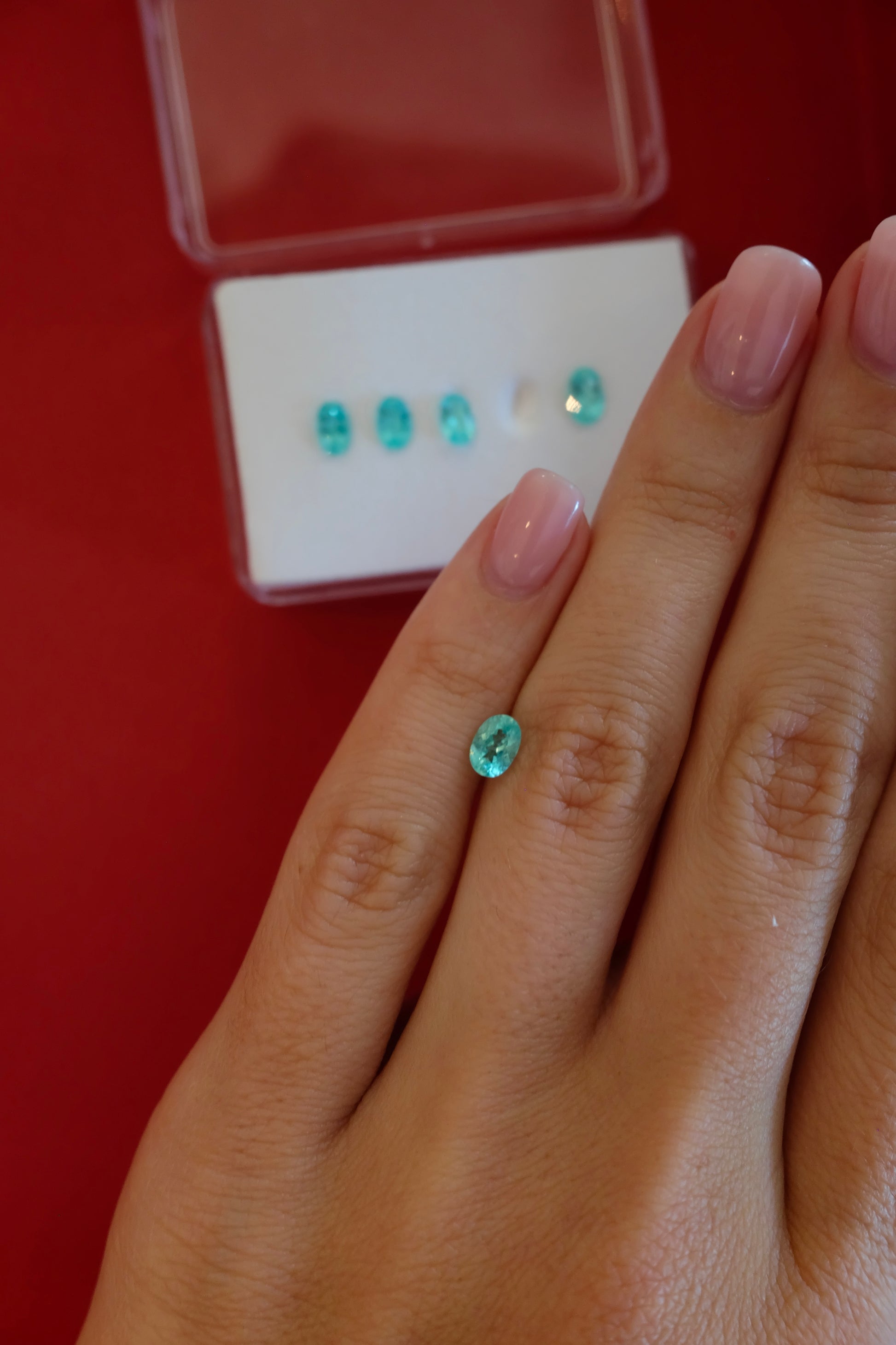 *NEW* Bespoke 2.29 Carat Oval Paraíba Tourmaline Layout
