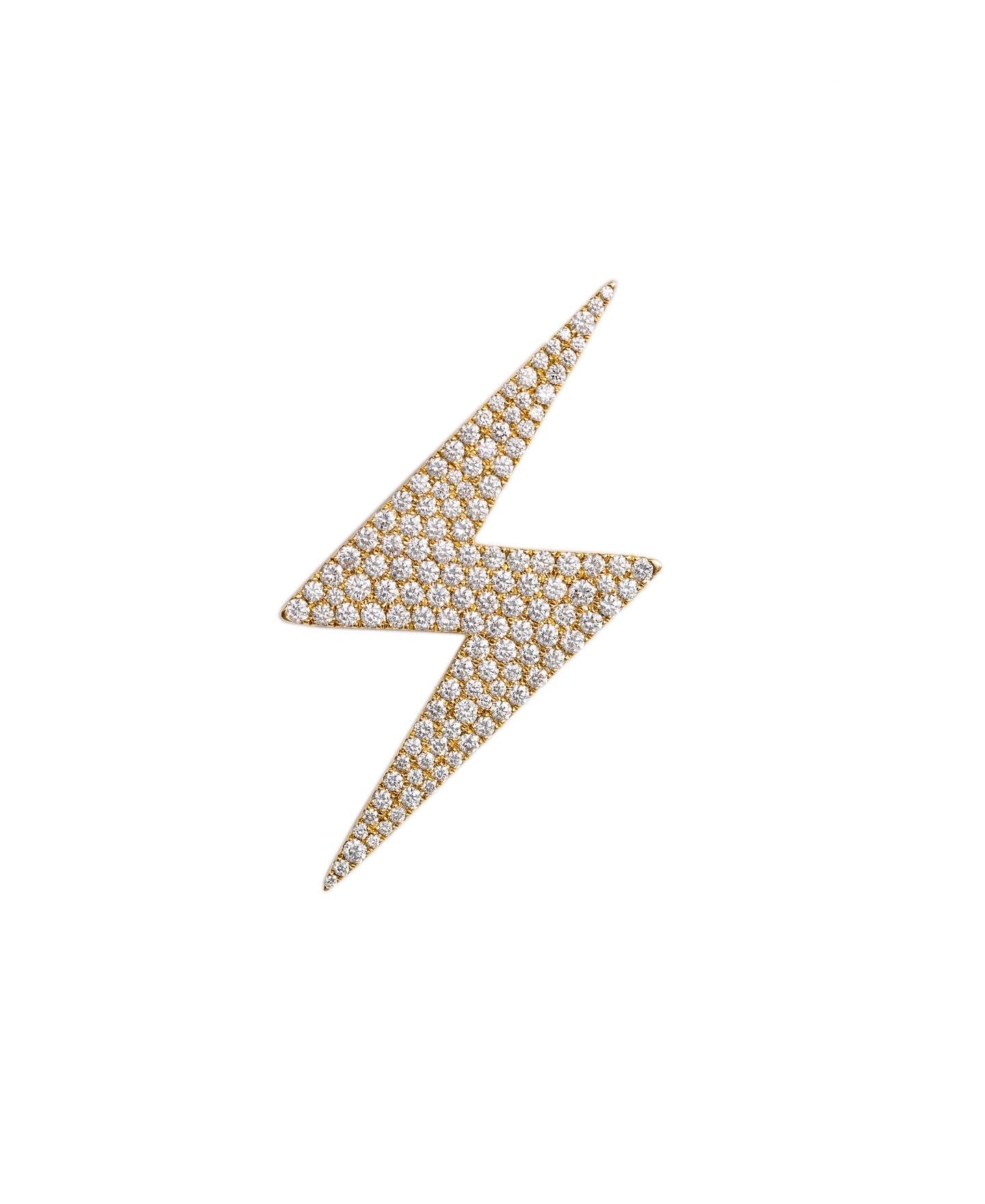 Full Diamond Lightening Bolt