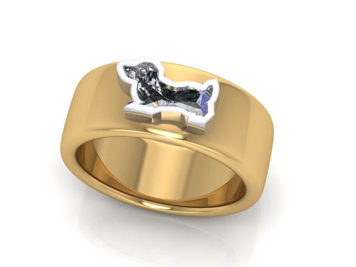 Dachshund Bubby Pinky Ring
