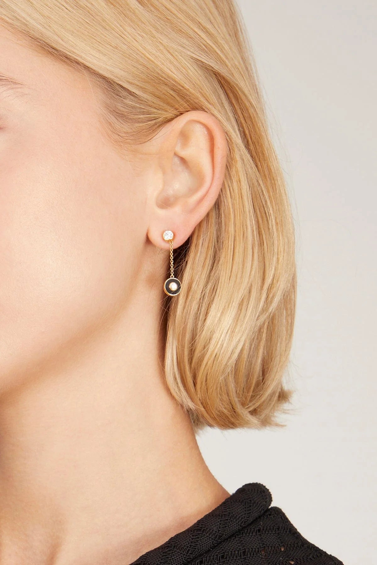 Mini Starburst Saucer Earring