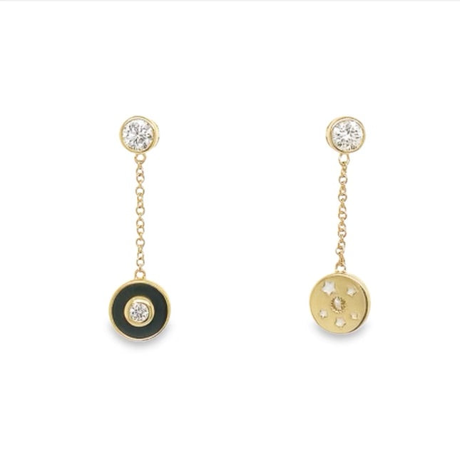 Mini Starburst Saucer Earring