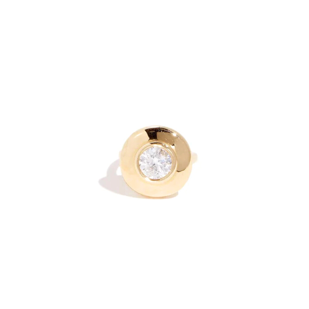 Classic Diamond Saucer Ring