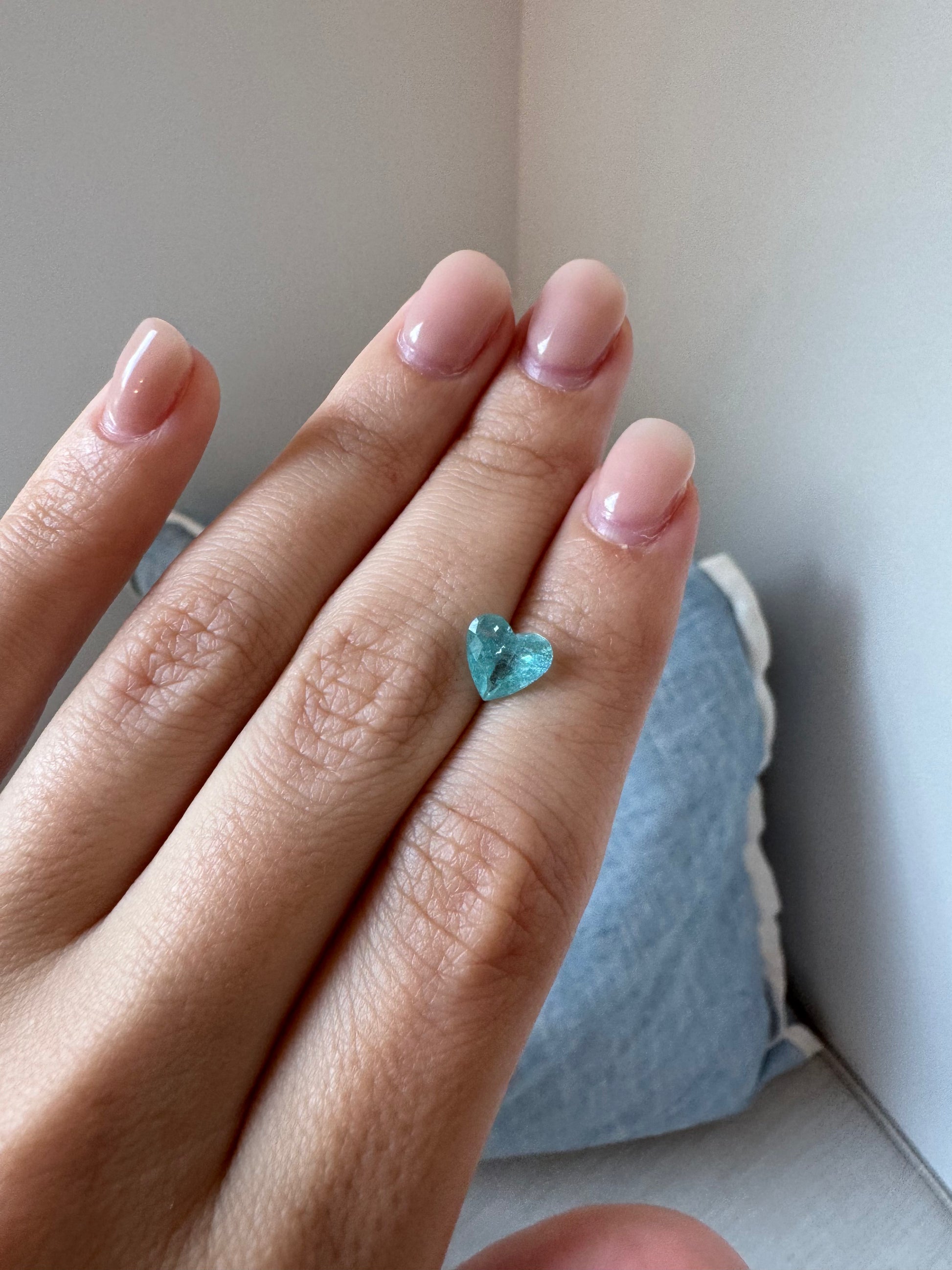 Bespoke 1.67 Carat Heart Paraíba Tourmaline-SOLD OUT