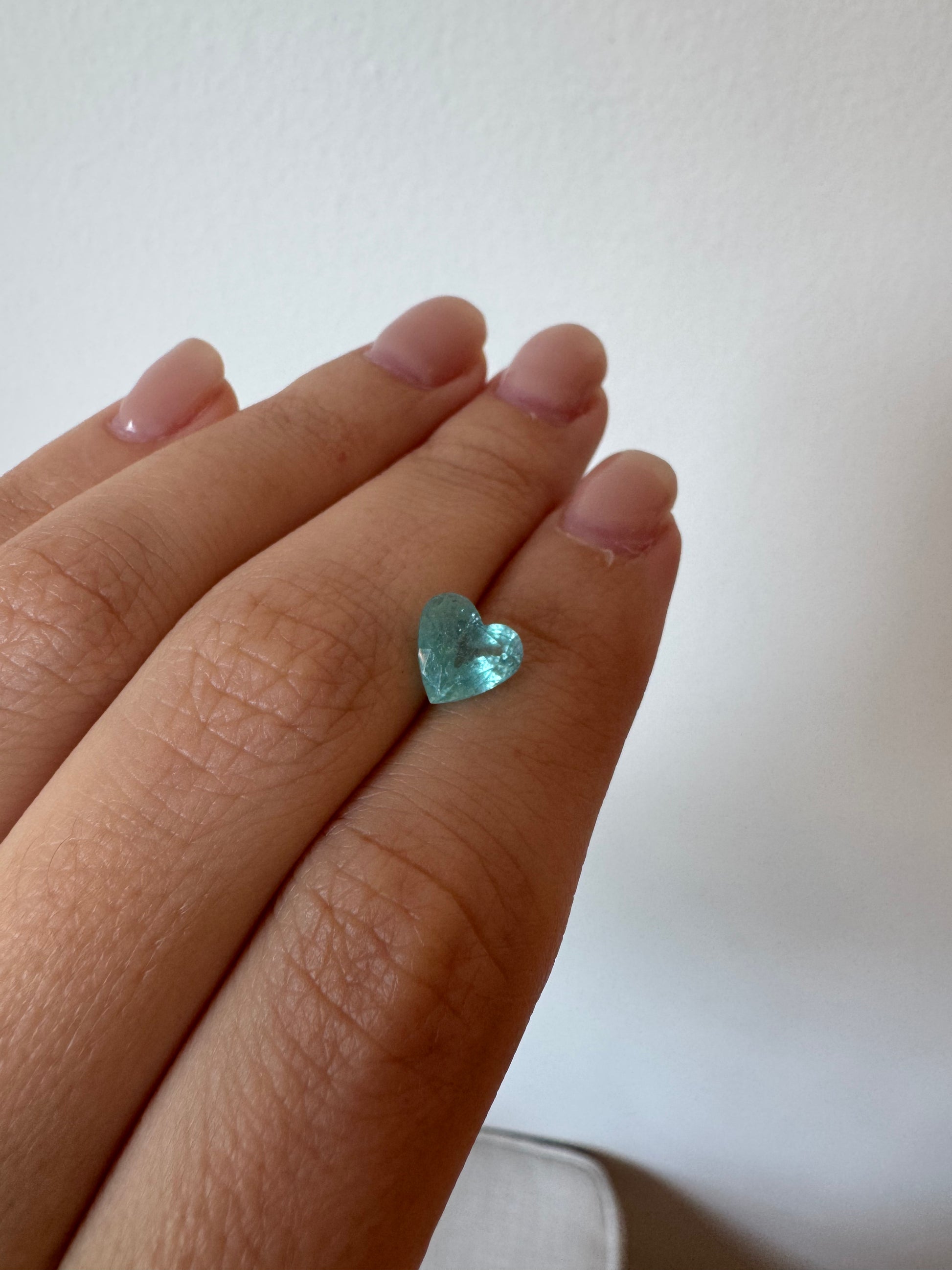Bespoke 1.67 Carat Heart Paraíba Tourmaline