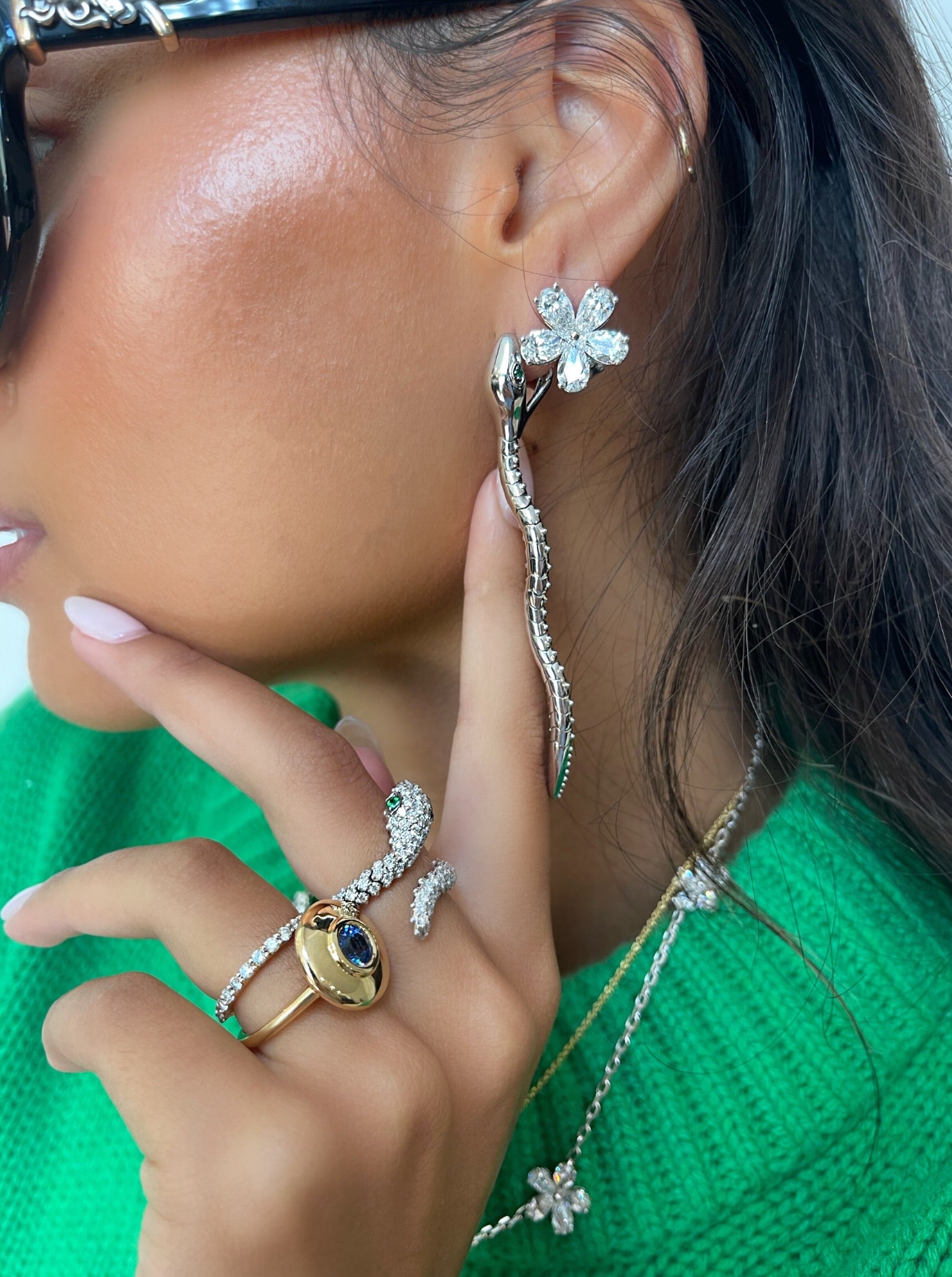 Gold Bite Earrings