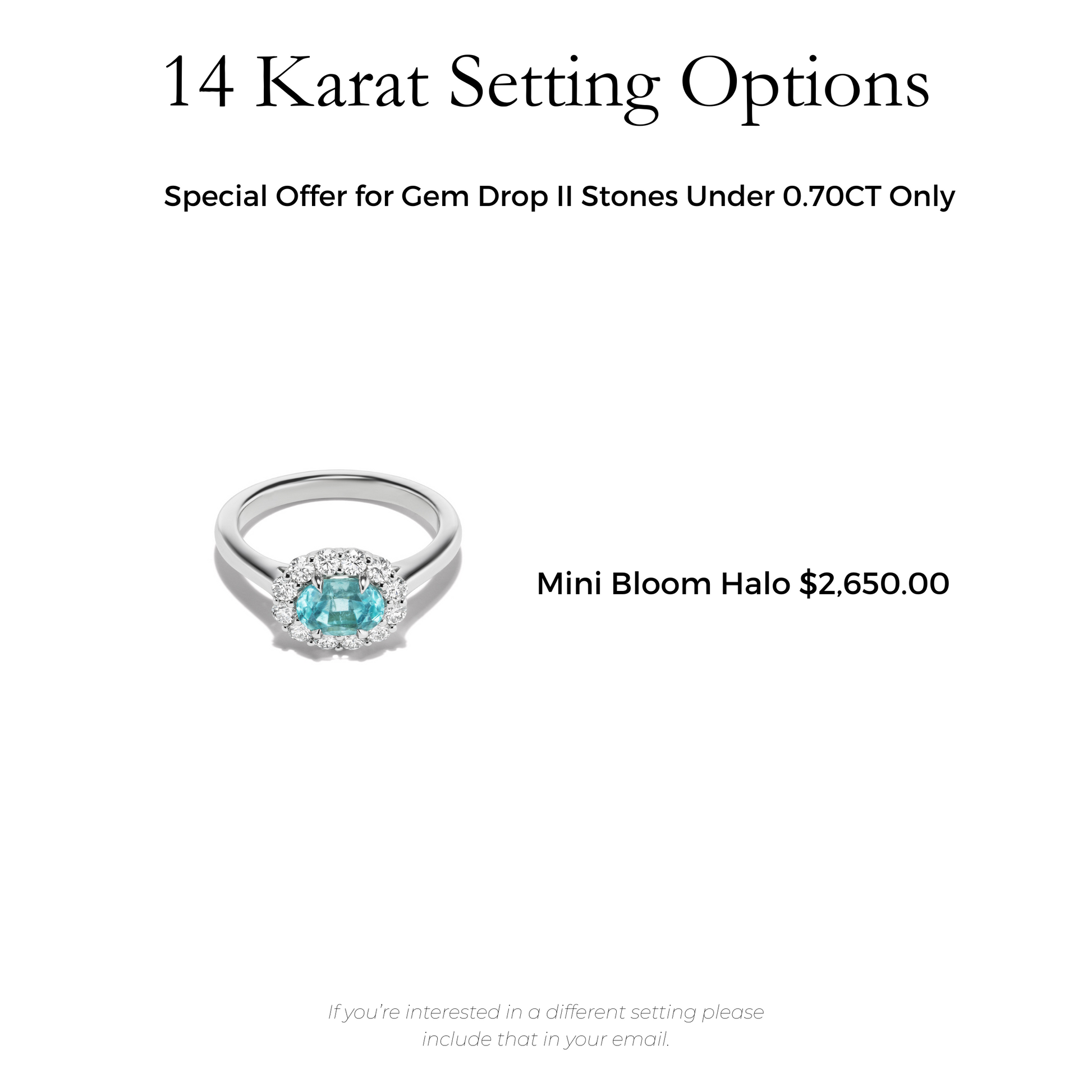 *NEW* Bespoke 0.51 Carat Cushion Paraíba Tourmaline Layout