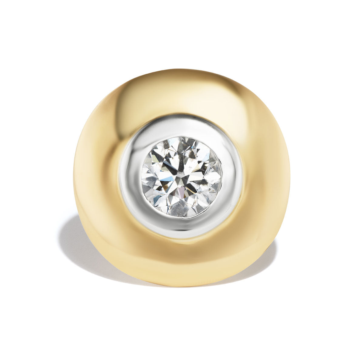 Two-Tone Galaxy Saucer Ring