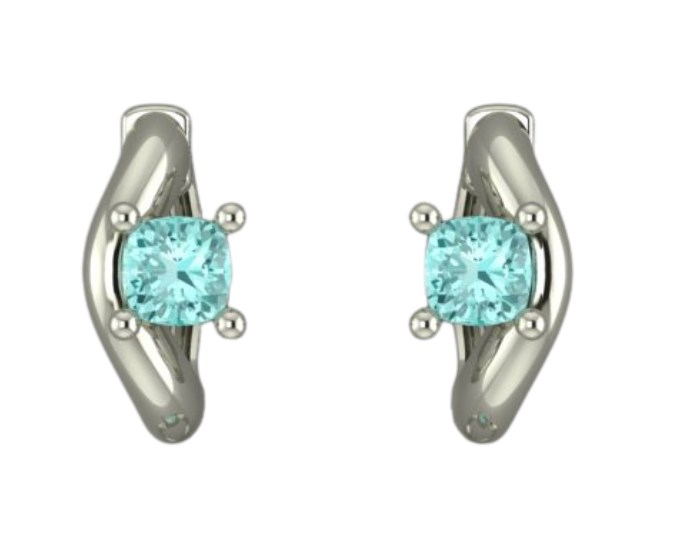 Bespoke 0.70 Carat Cushion Paraíba Tourmaline Layout-SOLD OUT