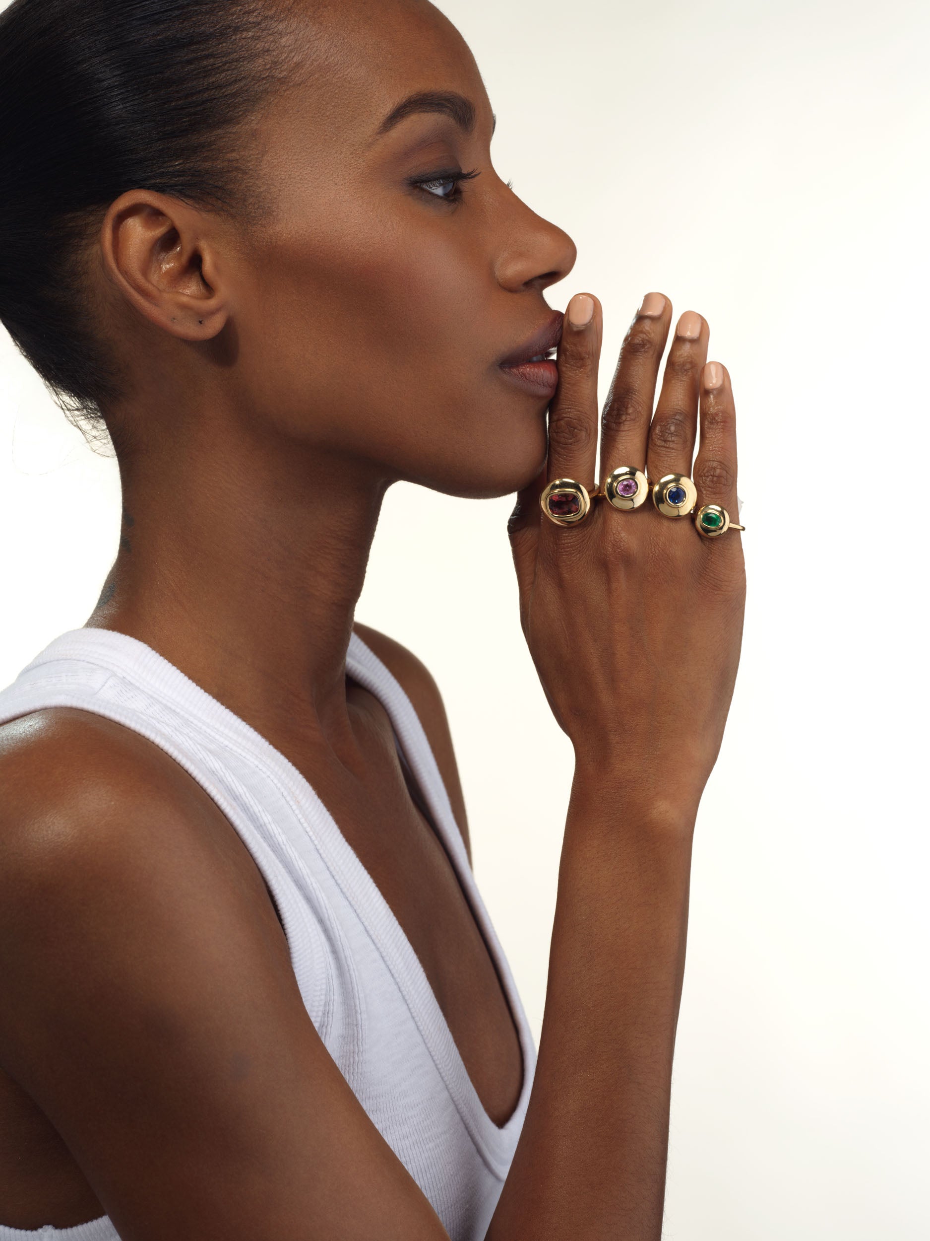 Skylight Starburst Saucer Ring
