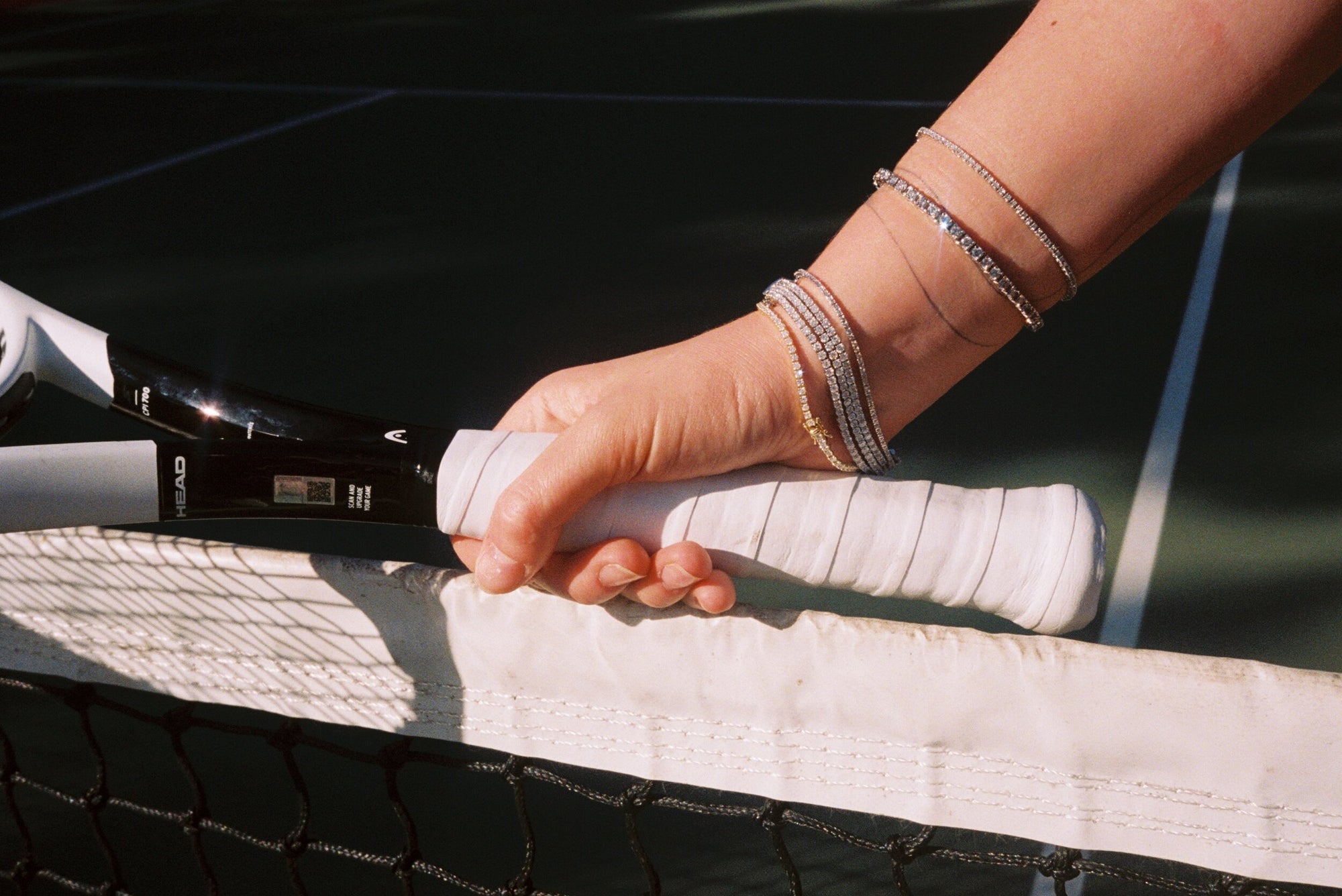 Malibu Racquet Diamond Bracelet