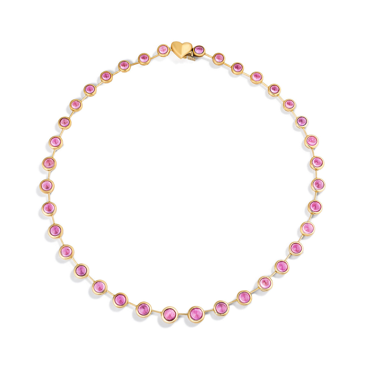 Pink Sapphire Cloud Necklace