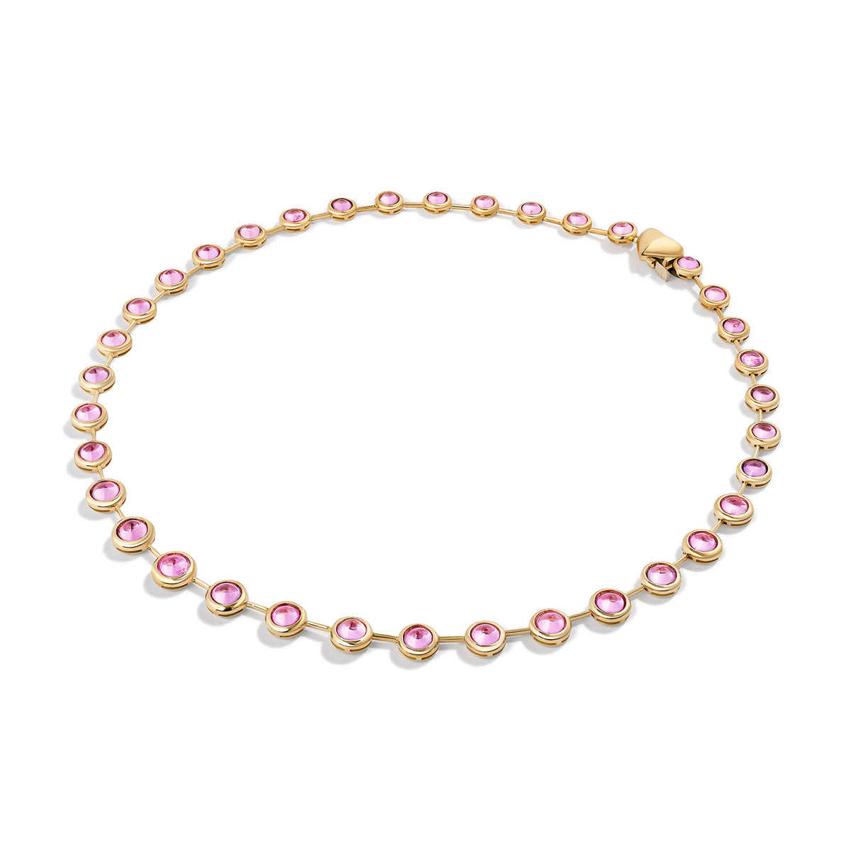 Pink Sapphire Cloud Necklace