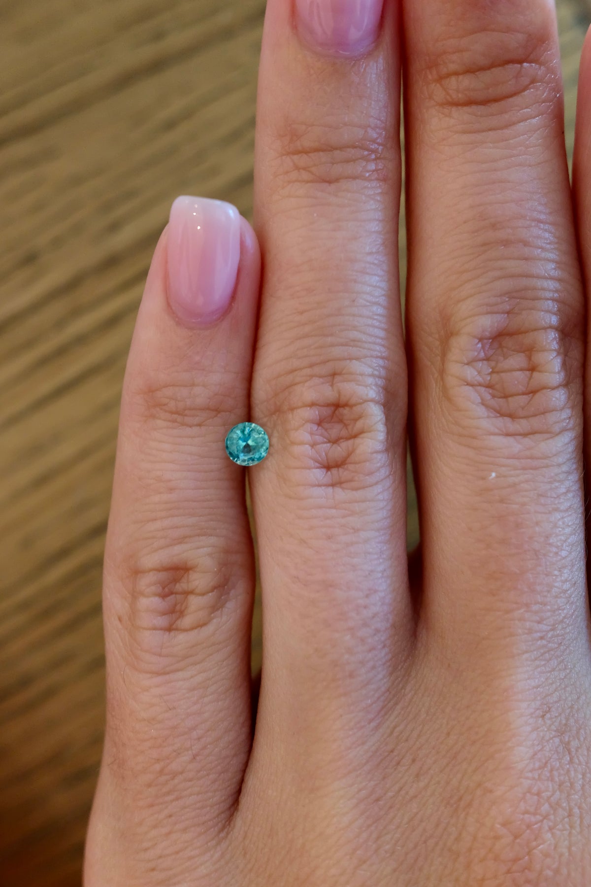 Bespoke 0.27 Carat Round Paraíba Tourmaline
