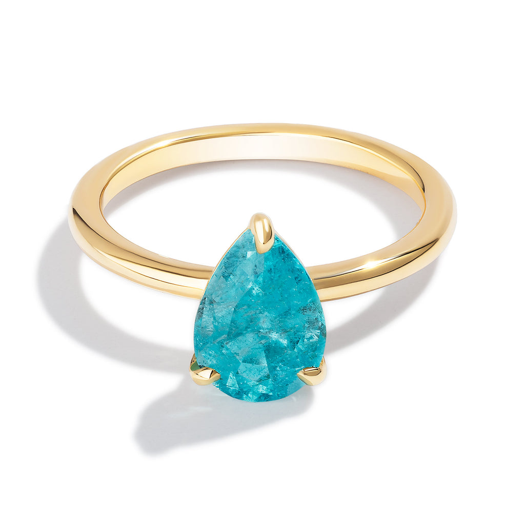 Bespoke 1.27 Carat Pear Paraíba Tourmaline-SOLD OUT