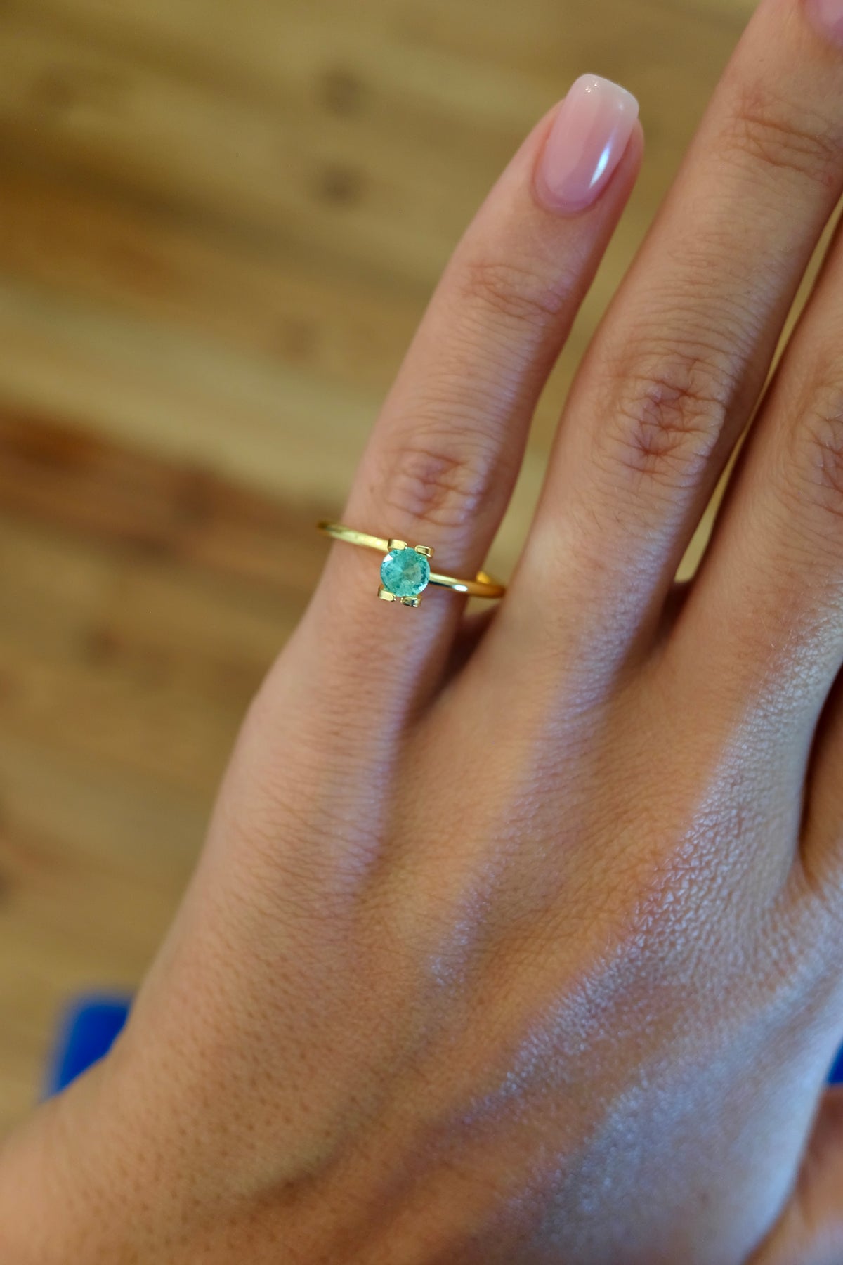 Bespoke 0.27 Carat Round Paraíba Tourmaline