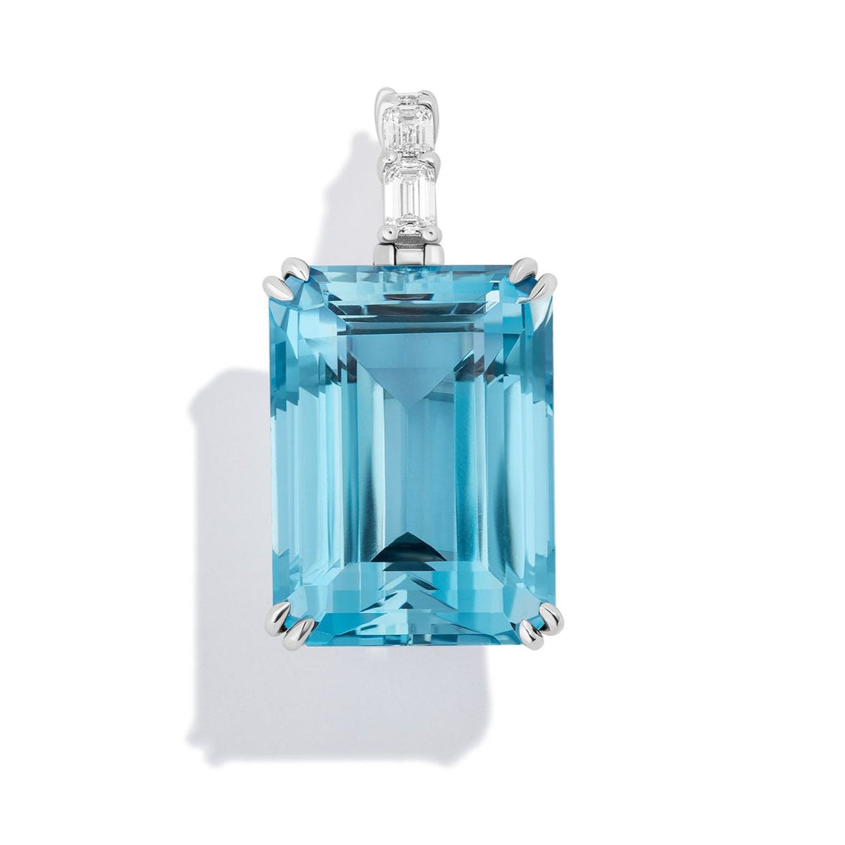 Brazilian Aquamarine Trinity Pendant