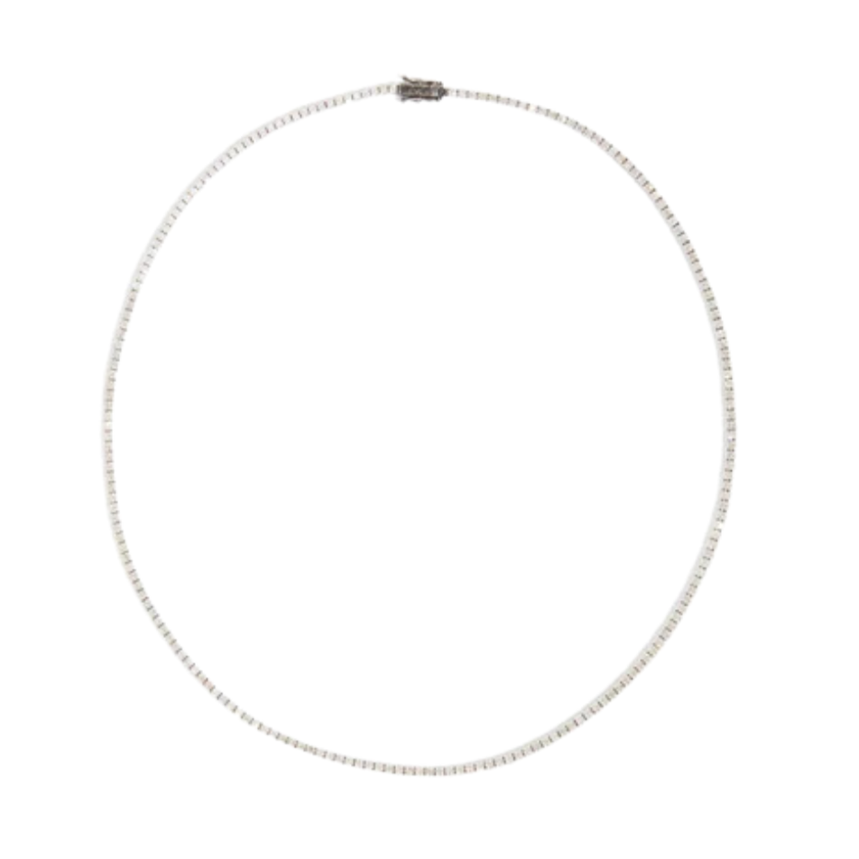 Bolt Diamond Tennis Necklace