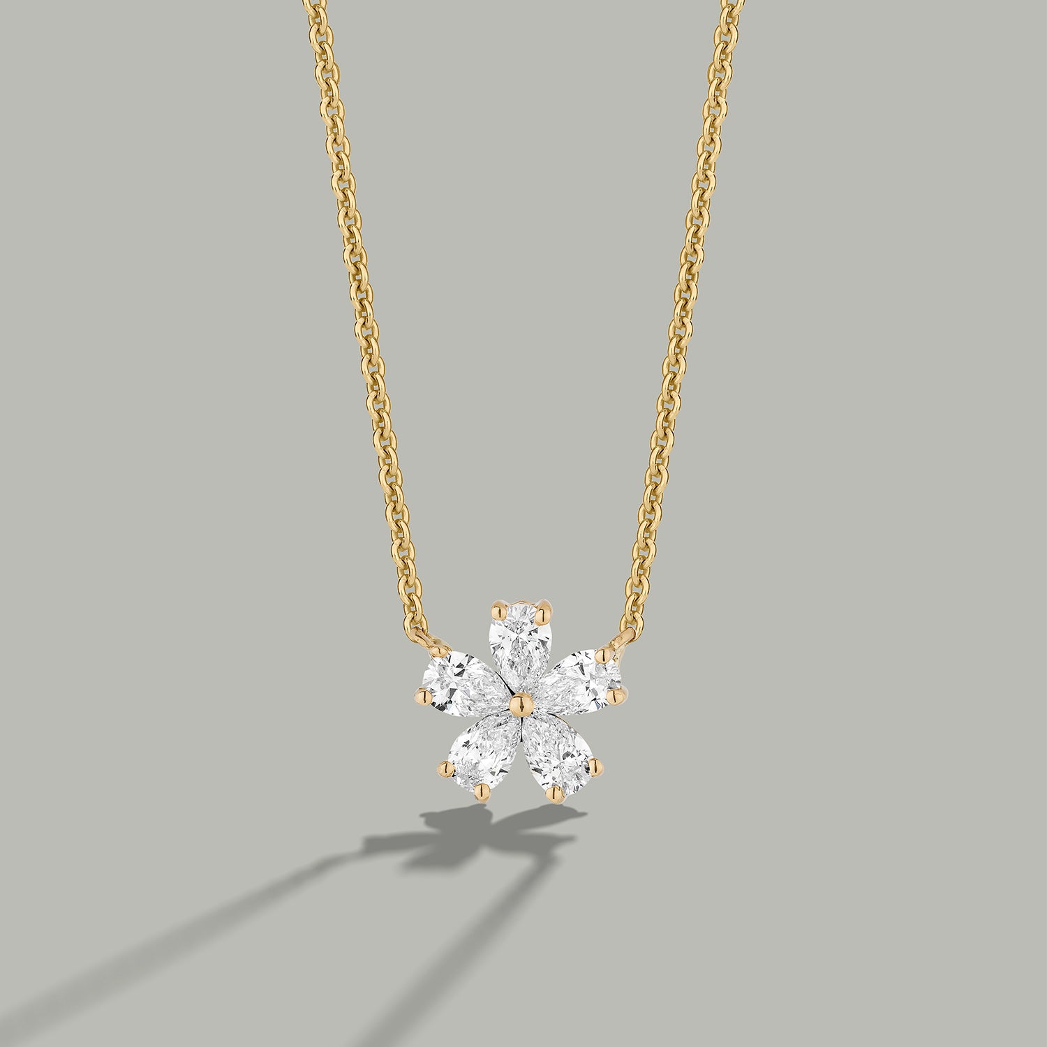 Mini Forget-Me-Not Diamond Necklace
