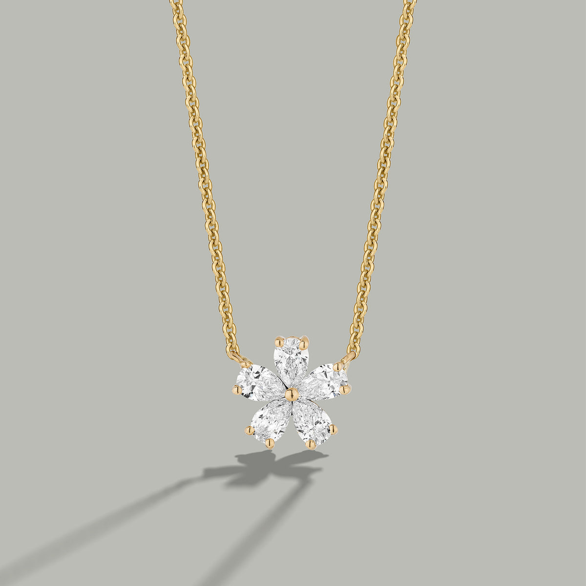 Mini Forget-Me-Not Diamond Necklace