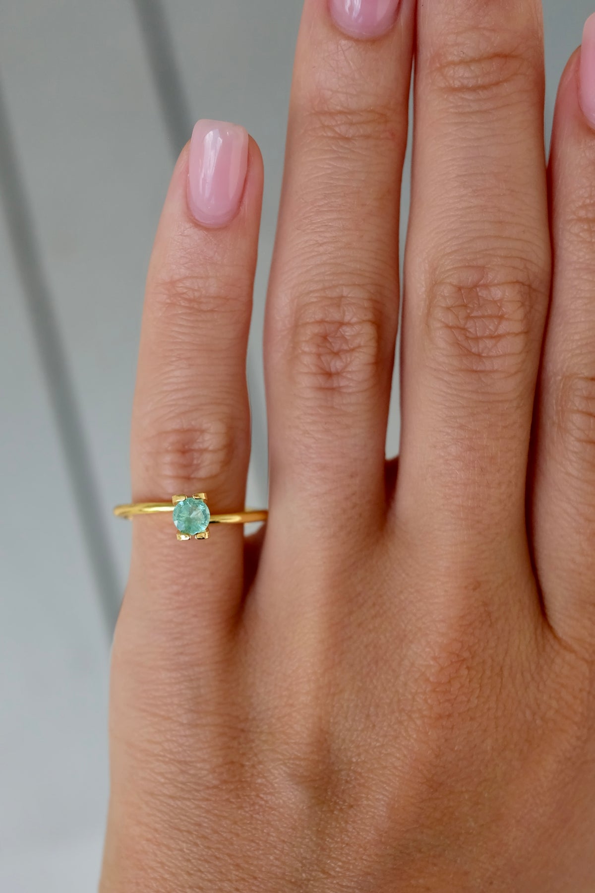 Bespoke 0.27 Carat Round Paraíba Tourmaline