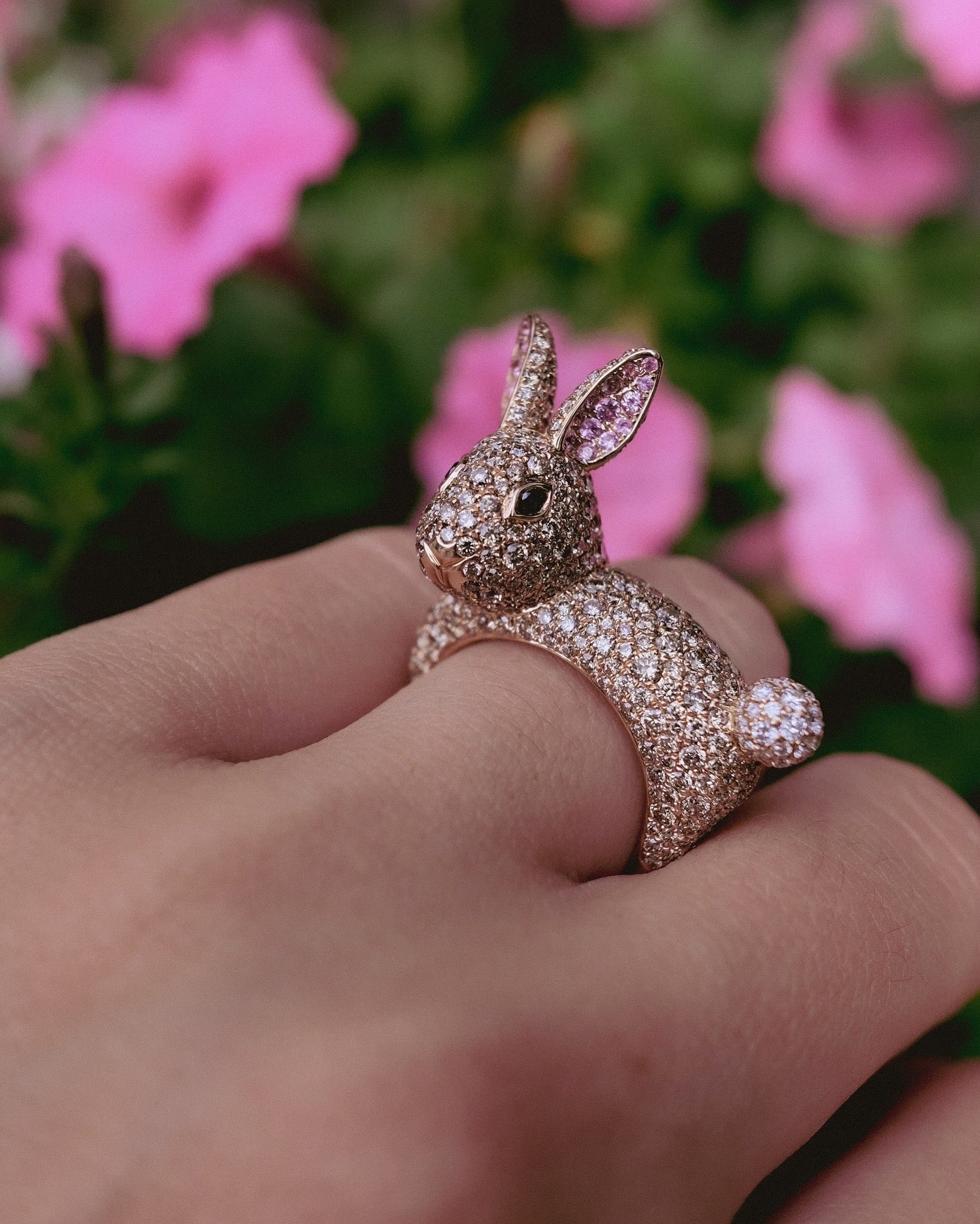 Champagne Bunny Mini Muse Ring – Stoned Fine Jewelry