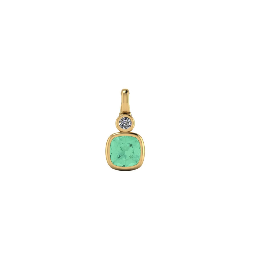 Mint Tourmaline Verdant Pendant