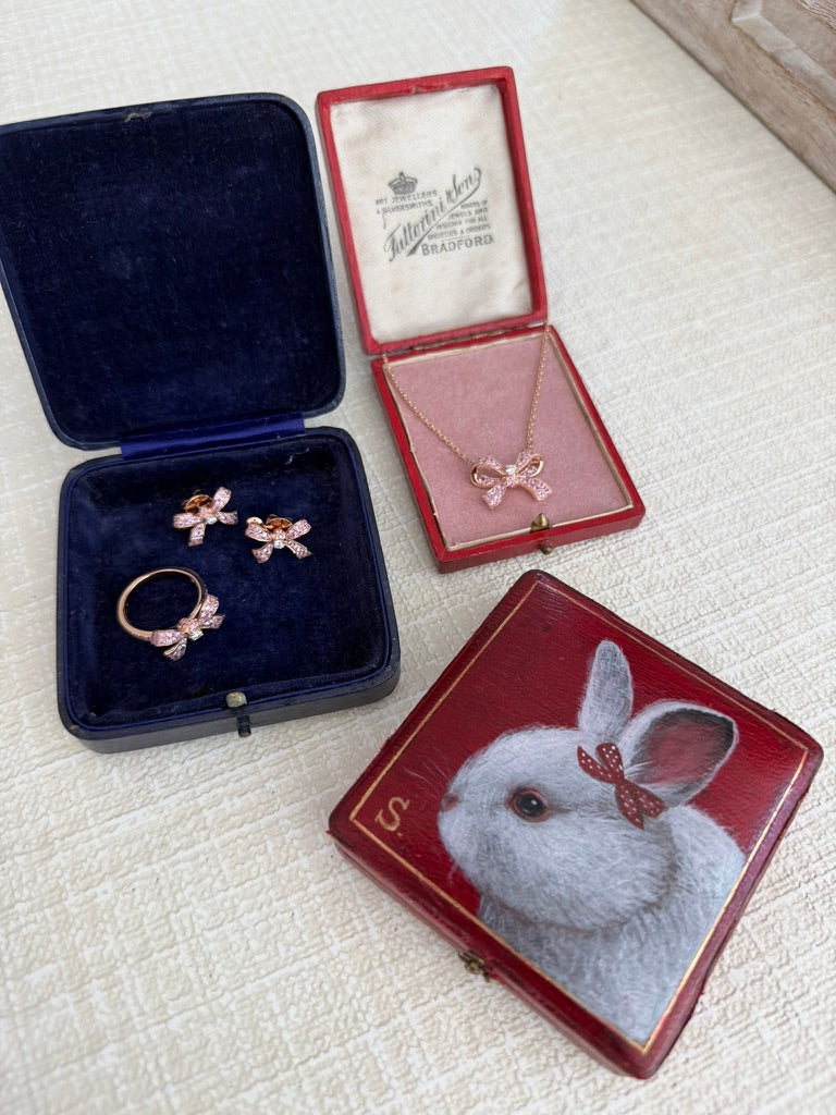Pink Sapphire Bow Ring
