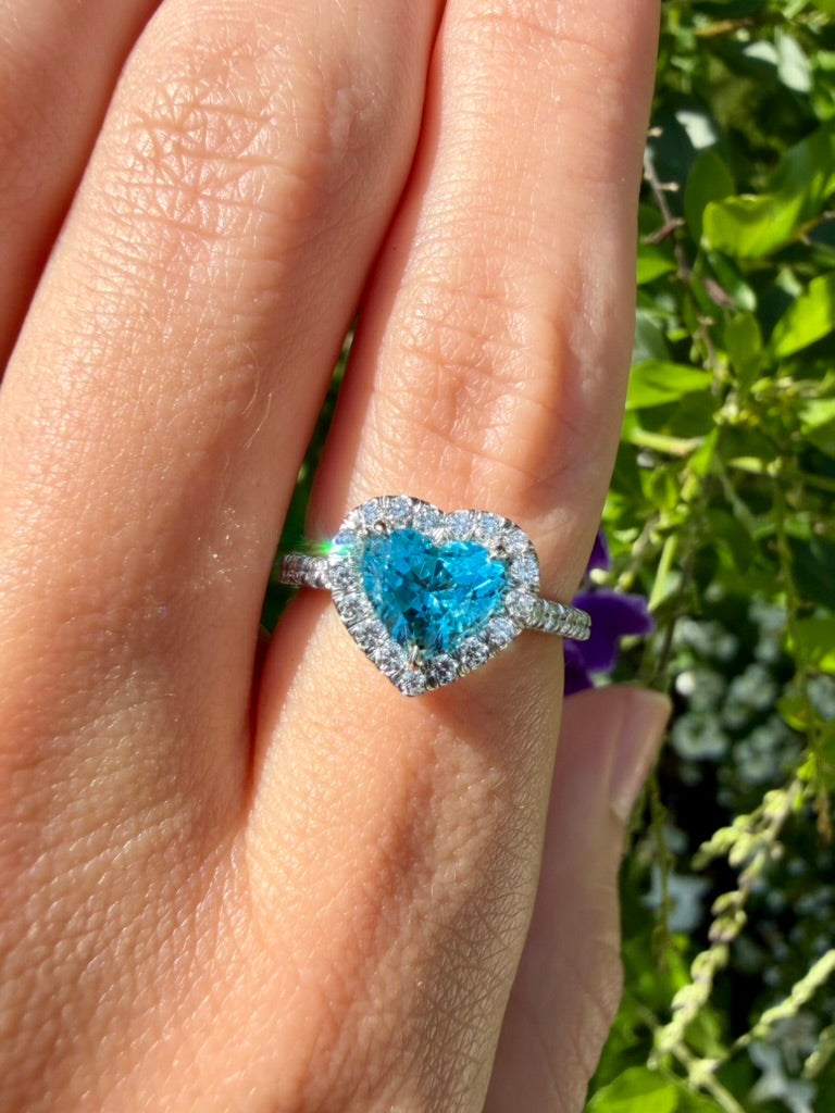 *NEW* Bespoke 1.44CT Paraíba Candy Heart Ring