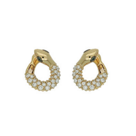 Coiled Serpent Earrings