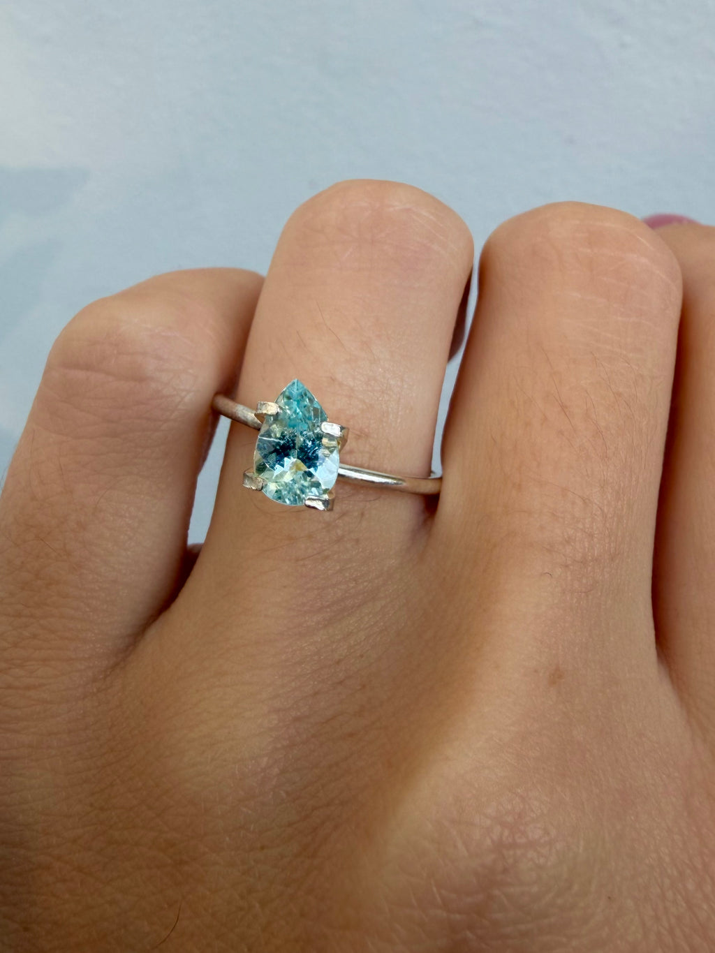 *BLACK FRIDAY* Bespoke 0.87 Carat Pear Paraíba Tourmaline