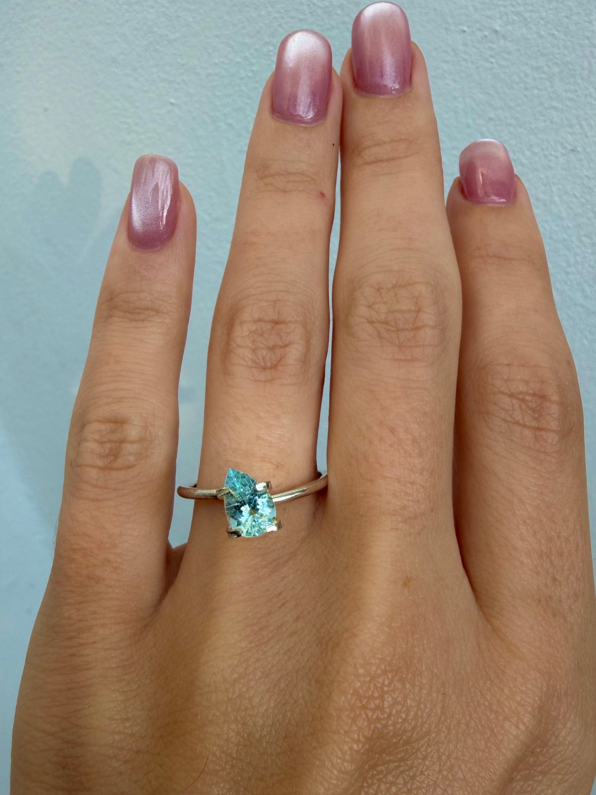 *BLACK FRIDAY* Bespoke 0.87 Carat Pear Paraíba Tourmaline