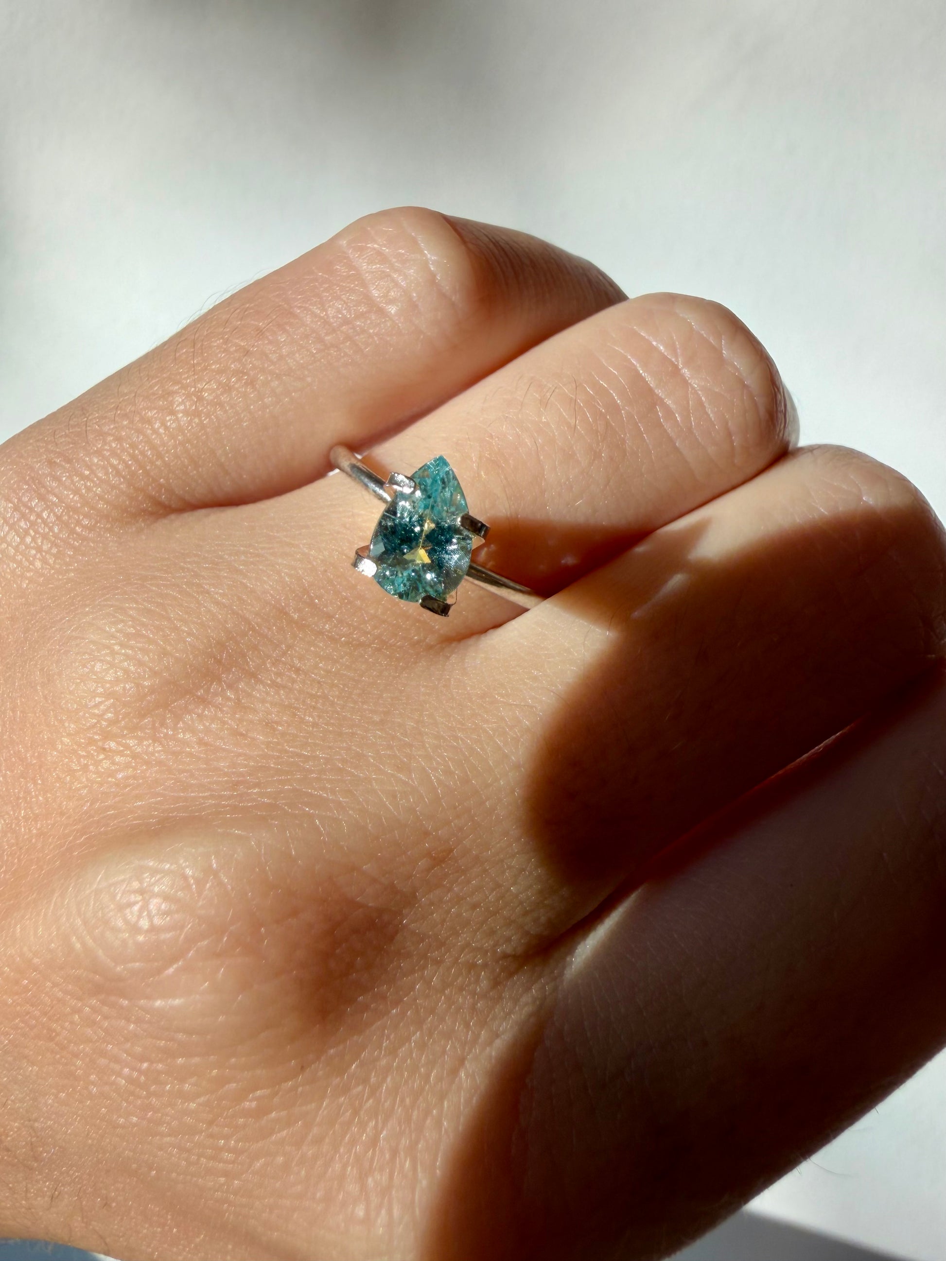 *BLACK FRIDAY* Bespoke 0.87 Carat Pear Paraíba Tourmaline