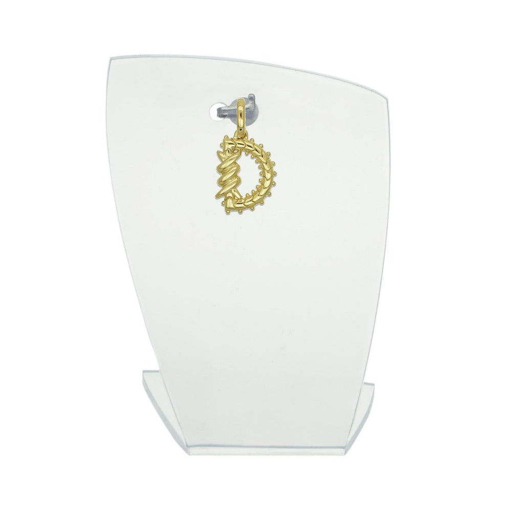 Mini Initial Barbwire Pendant