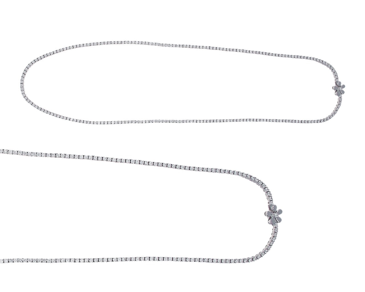 Forget-Me-Not Diamond Tennis Necklace