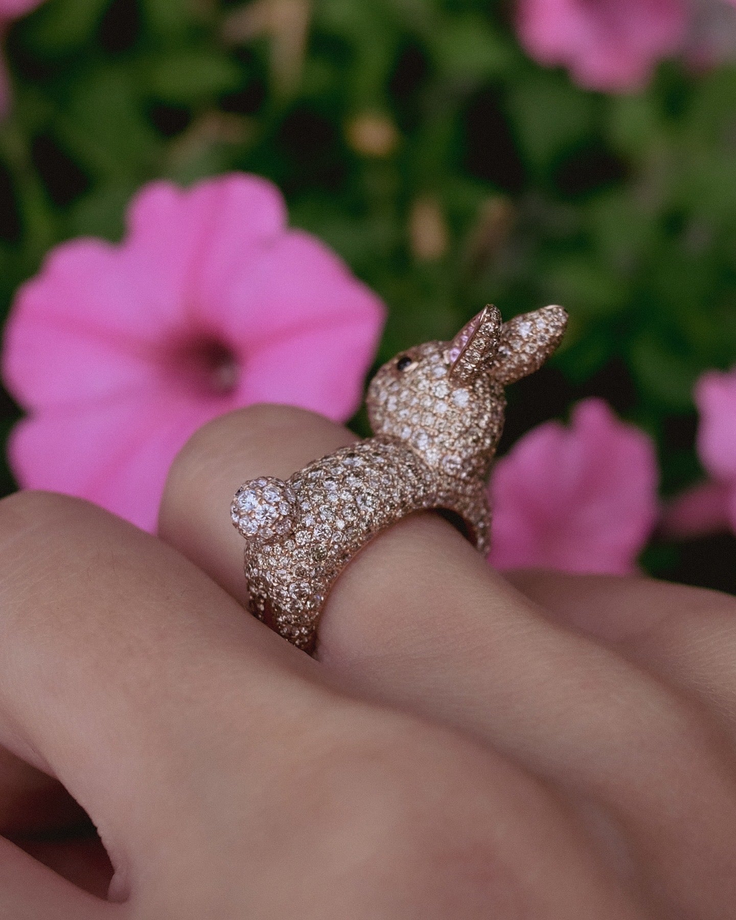 Champagne Bunny Mini Muse Ring – Stoned Fine Jewelry