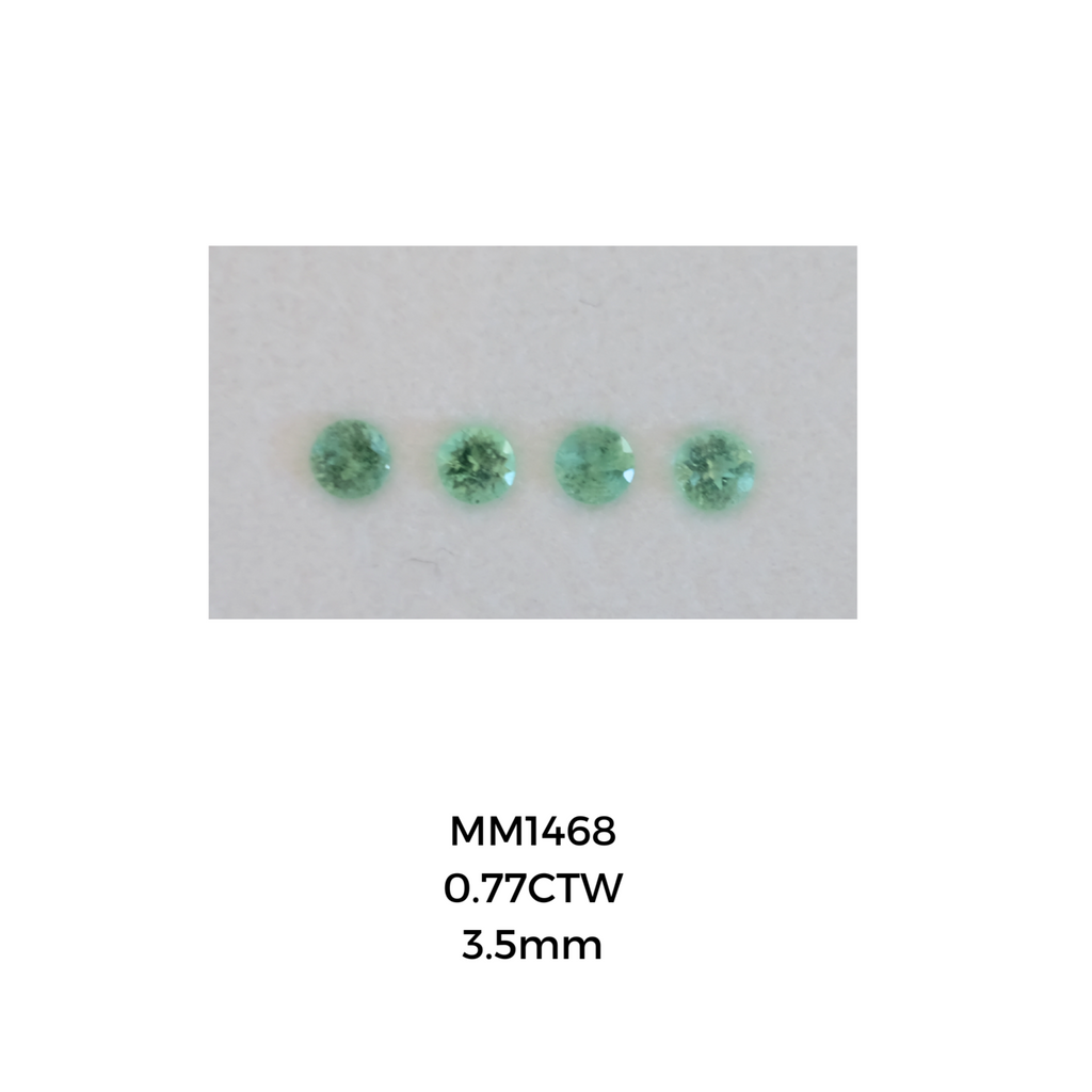 *NEW* Bespoke 0.77 Carat Round Paraíba Tourmaline Layout