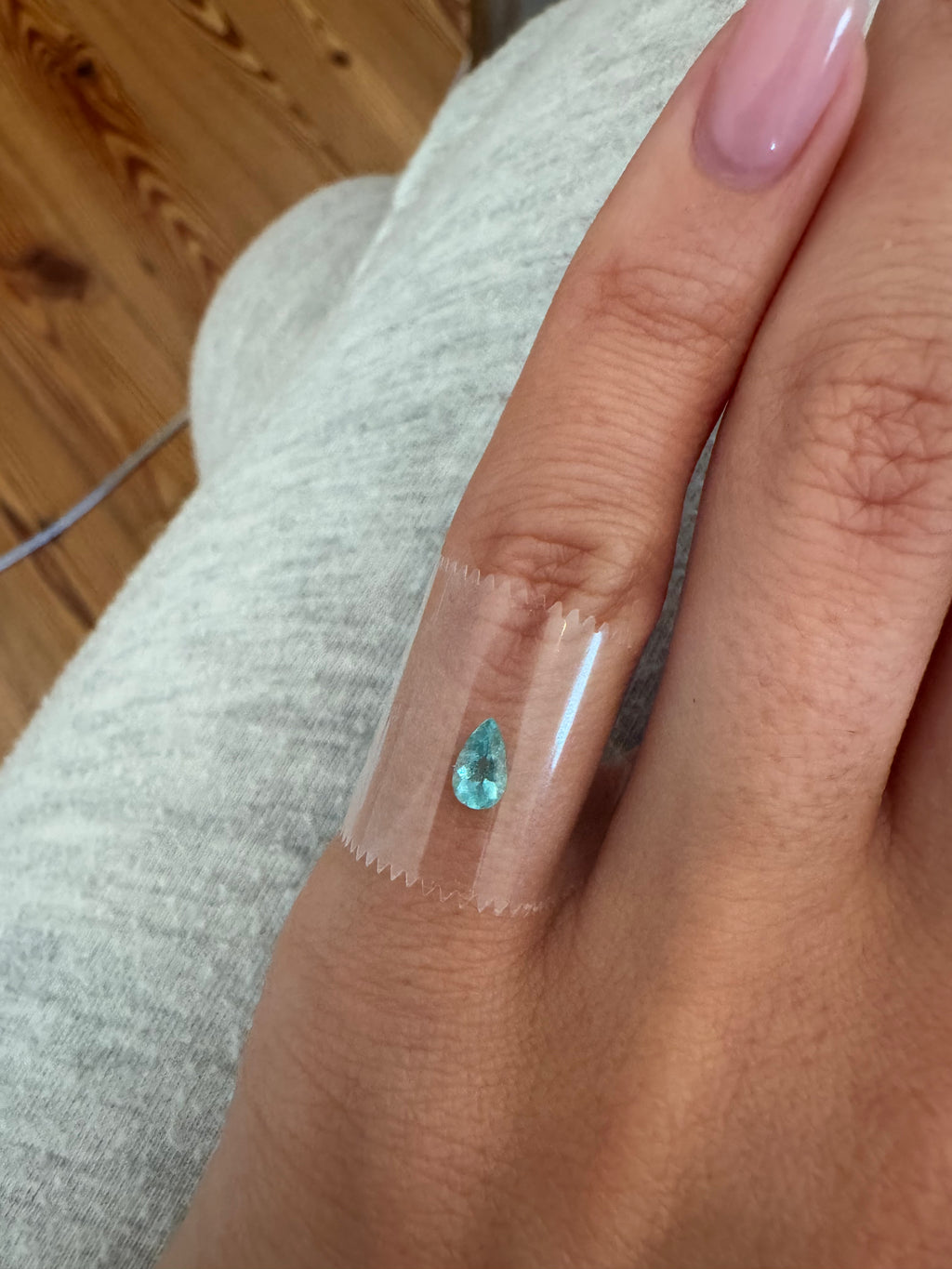 Bespoke 0.28 Carat Pear Paraíba Tourmaline-SOLD OUT