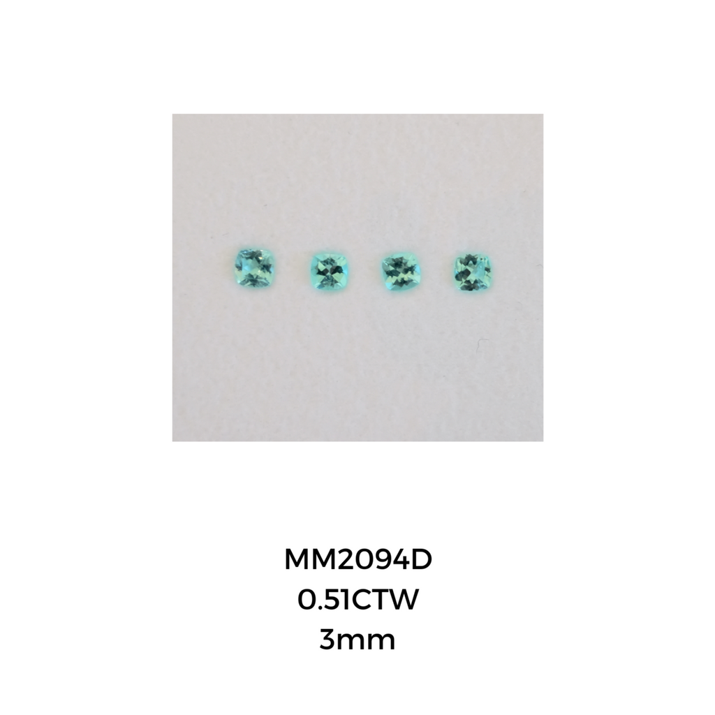 *NEW* Bespoke 0.51 Carat Cushion Paraíba Tourmaline Layout