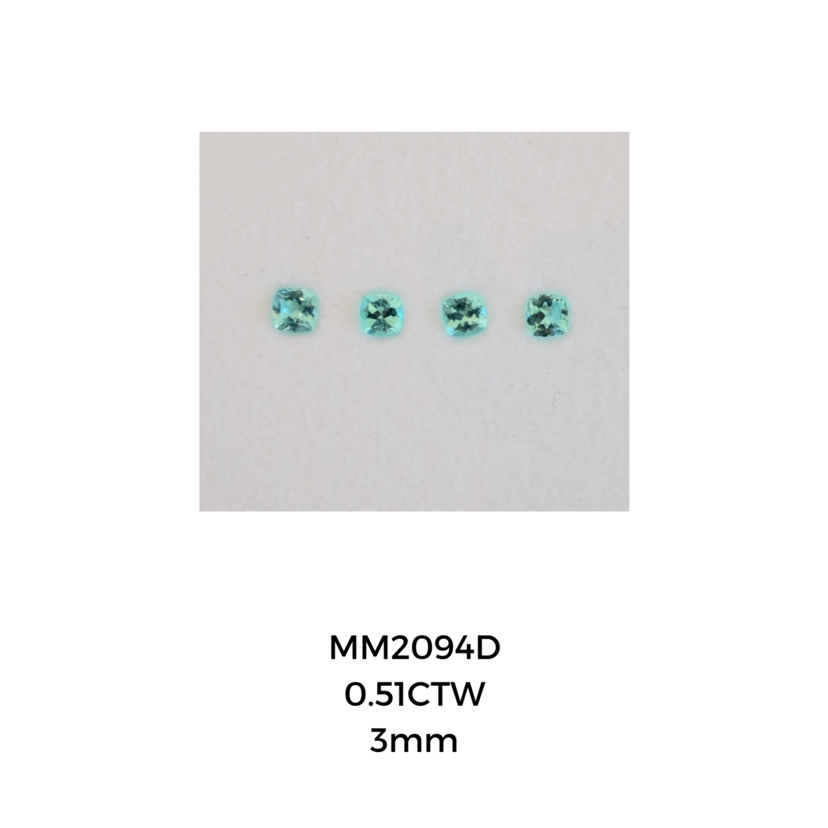Bespoke 0.51 Carat Cushion Paraíba Tourmaline Collet Earrings