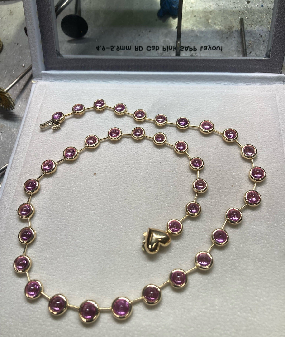 Pink Sapphire Cloud Necklace