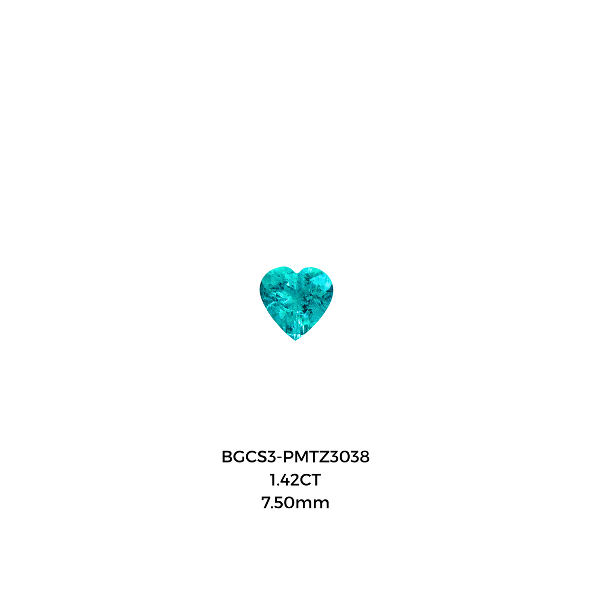 *NEW* Bespoke 1.42 Carat Heart Paraíba Tourmaline