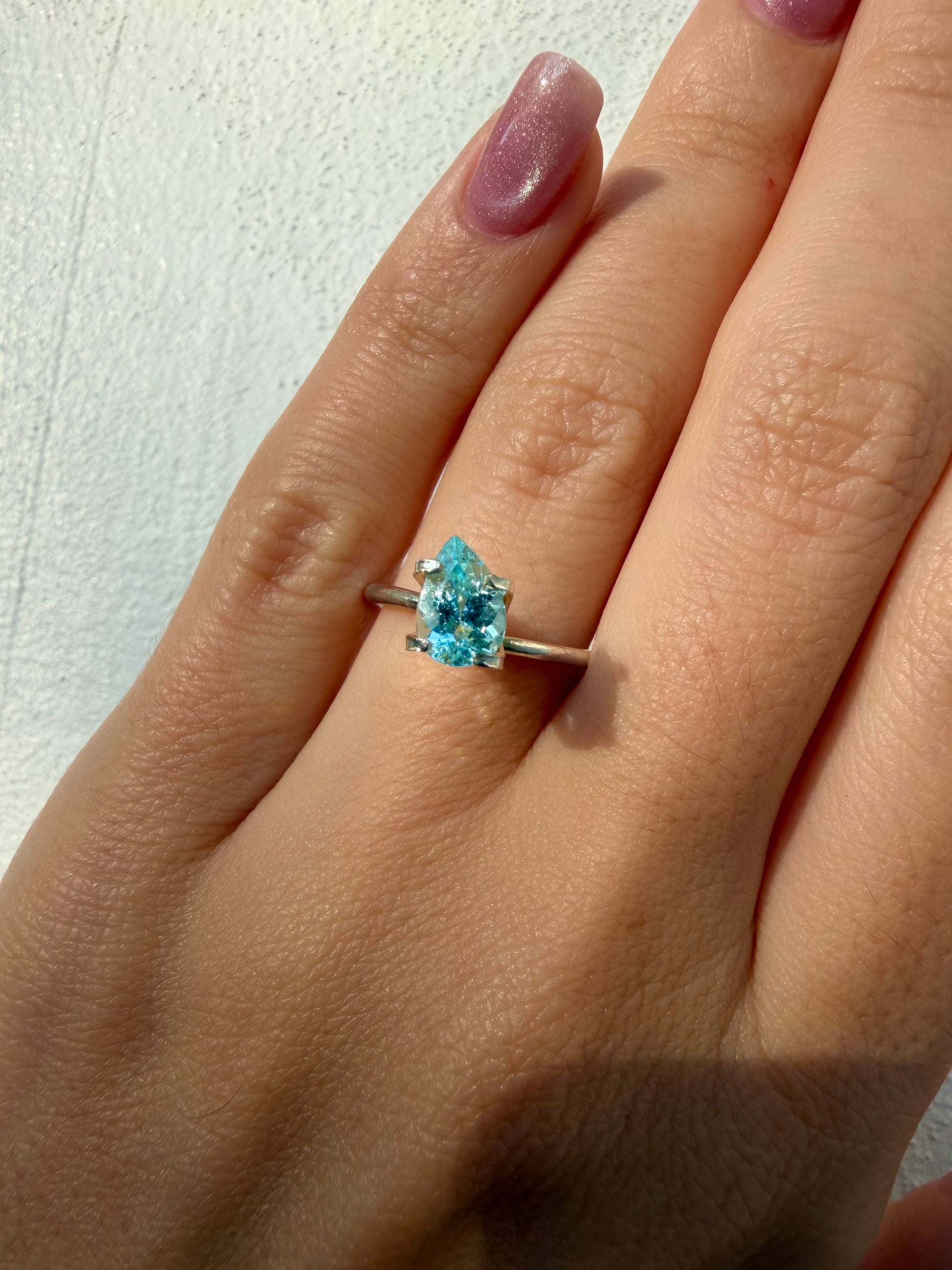 *BLACK FRIDAY* Bespoke 0.87 Carat Pear Paraíba Tourmaline