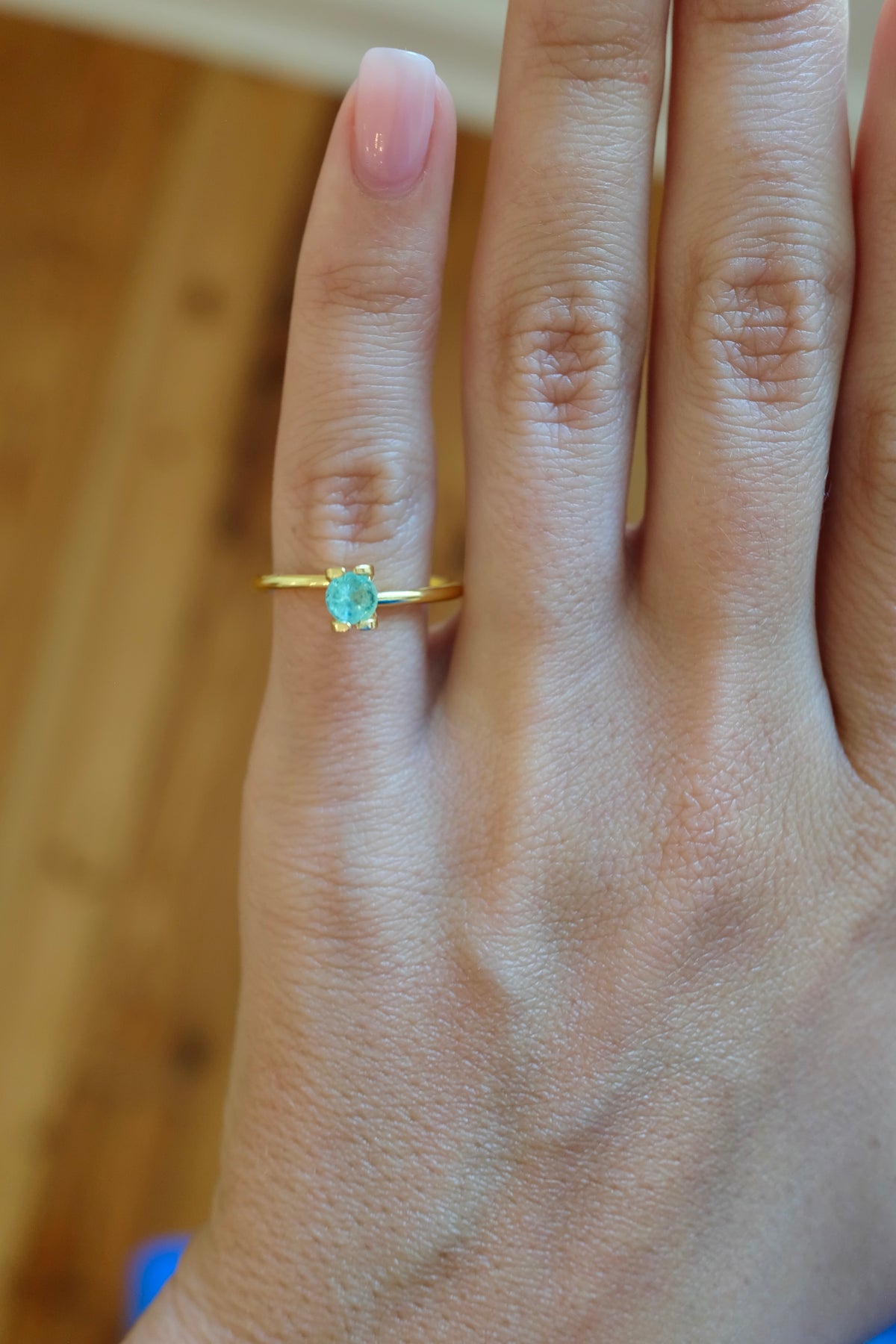 Bespoke 0.27 Carat Round Paraíba Tourmaline