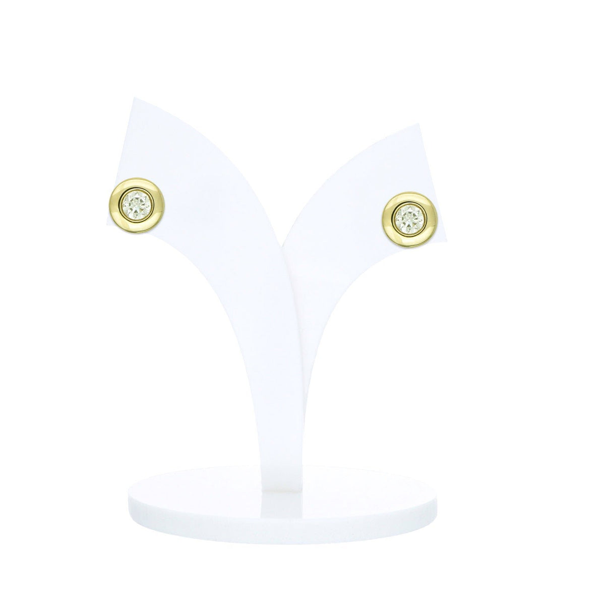 Bezel Set Diamond Stud