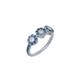Denim Blossom Ring