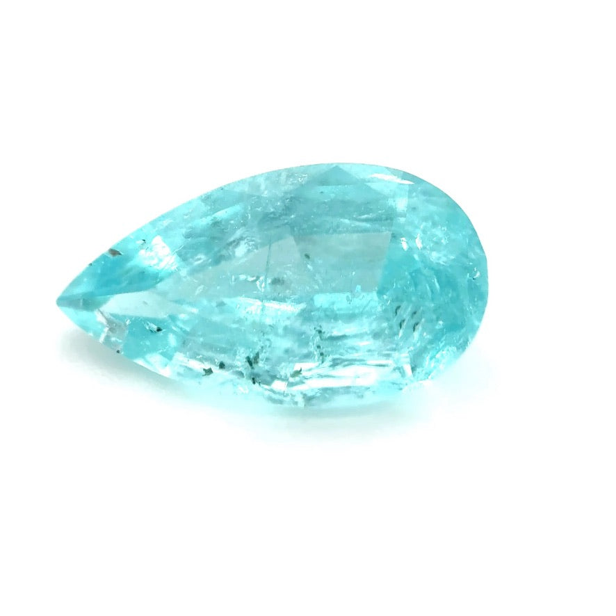 *PARAIBAMAS* Bespoke 0.91 Carat Pear Paraíba Tourmaline