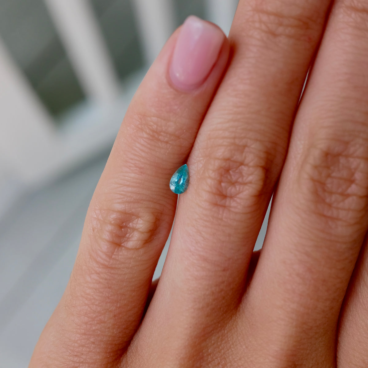 Bespoke 0.28 Carat Pear Paraíba Tourmaline