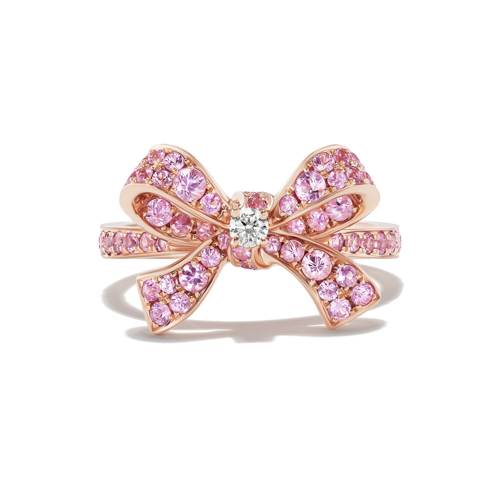 Pink Sapphire Bow Ring