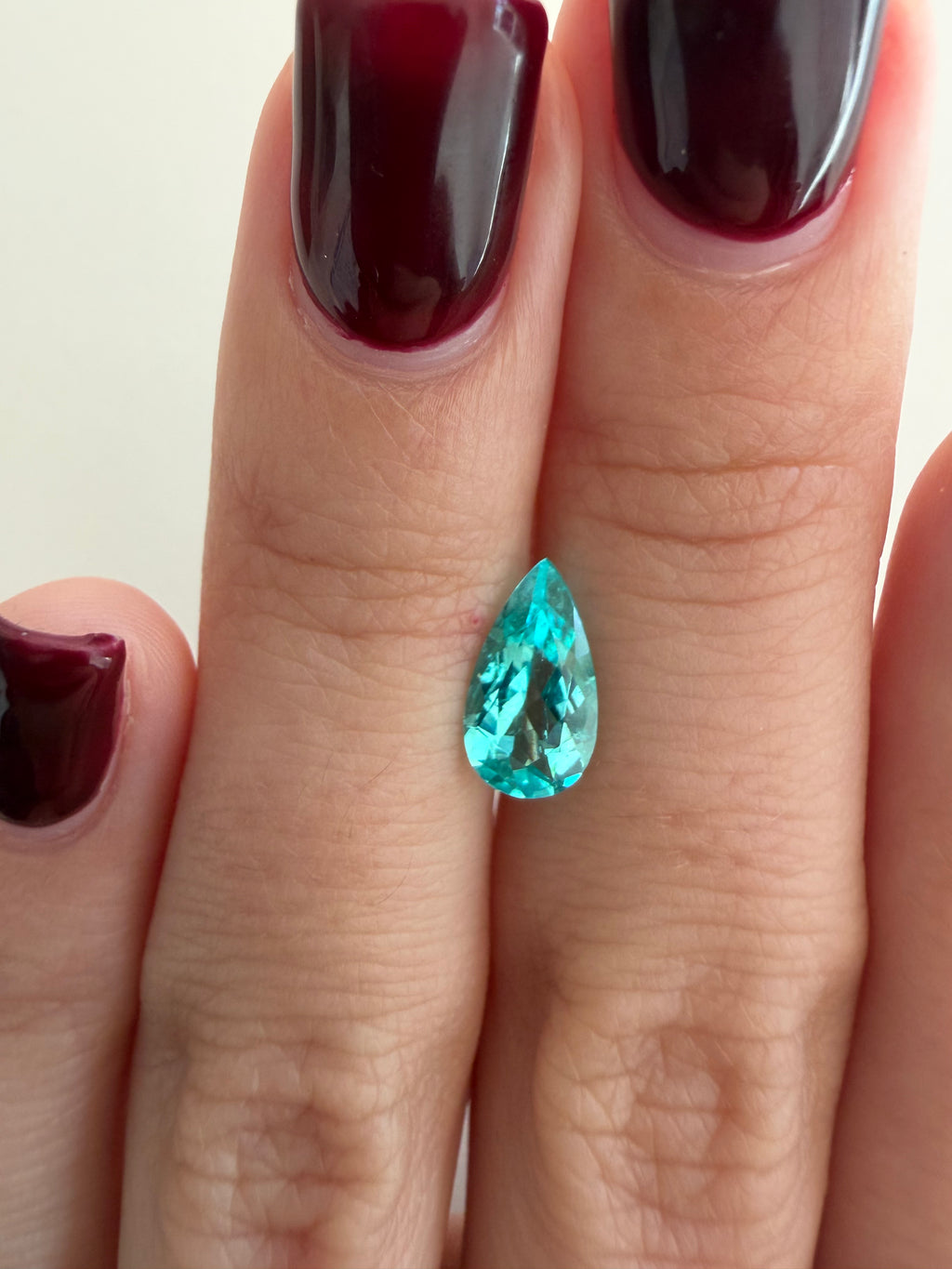 *NEW* Bespoke 1.30 Carat Pear Paraíba Tourmaline